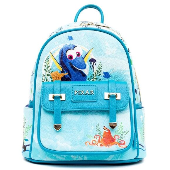 Wondapop Handbags - WondaPop Disney Finding Dory 11" Vegan Leather Mini Backpack in Blue. NWT